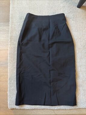 Aritzia Black High-Waist Pencil Skirt